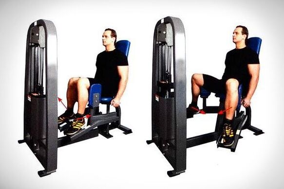 putting your legs together into a power machine