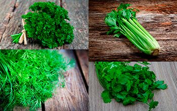 Parsley, celery, dill and cilantro should be introduced into a man's diet to increase potency